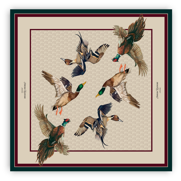 Silk Scarf Feather Heritage