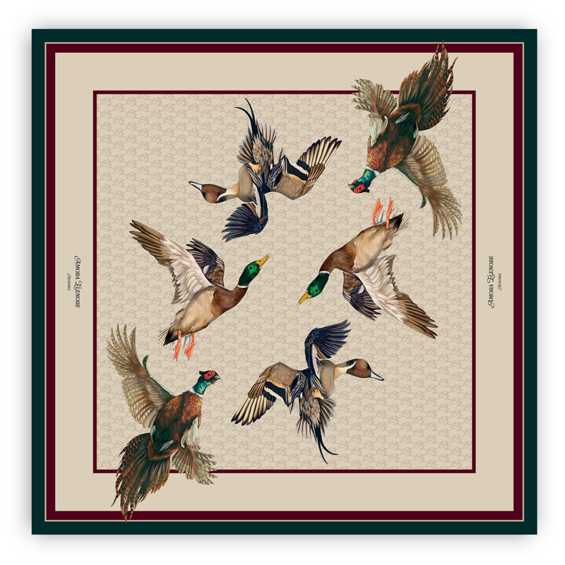 Silk Scarf Feather Heritage