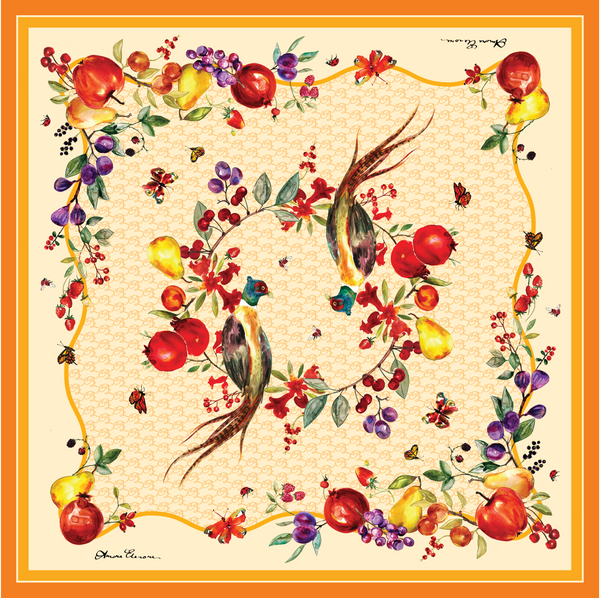 Silk Scarf Fruits of Nature